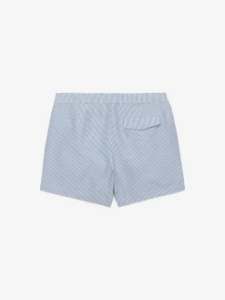 Seersucker-Badeshorts
