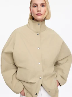Shell-Jacke mit Oversize-Passform