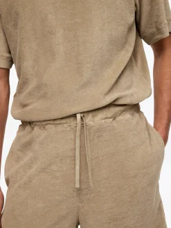 Shorts aus Baumwollfrottee