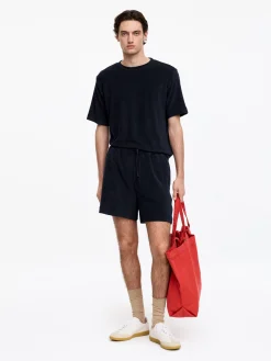 Shorts aus Baumwollfrottee