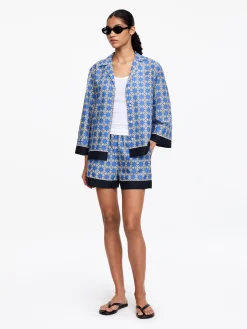 Shorts aus Lyocell-Mischung