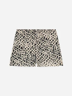Shorts aus Lyocell-Mischung