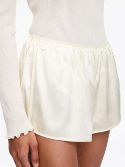 Shorts aus Stretch-Seide