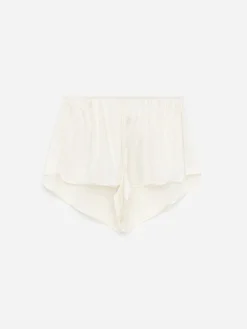 Shorts aus Stretch-Seide