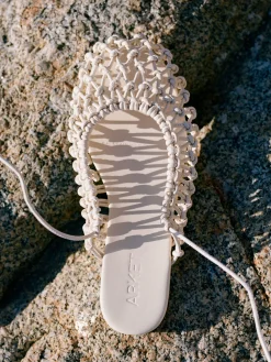Slingpumps aus gewebtem Leder