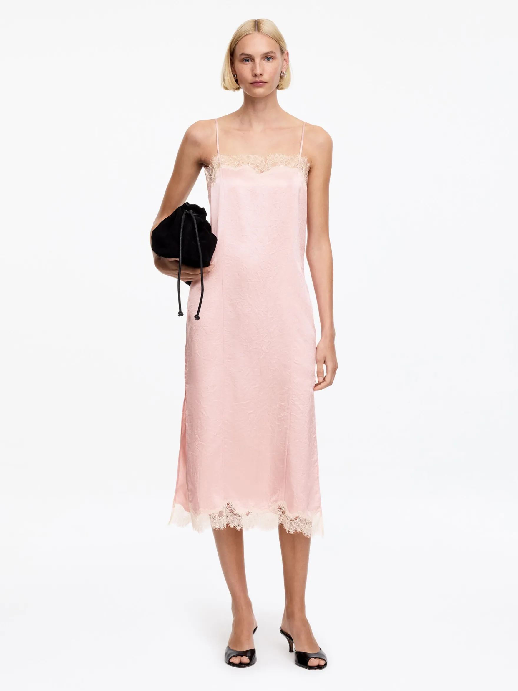 Slipkleid mit Spitze