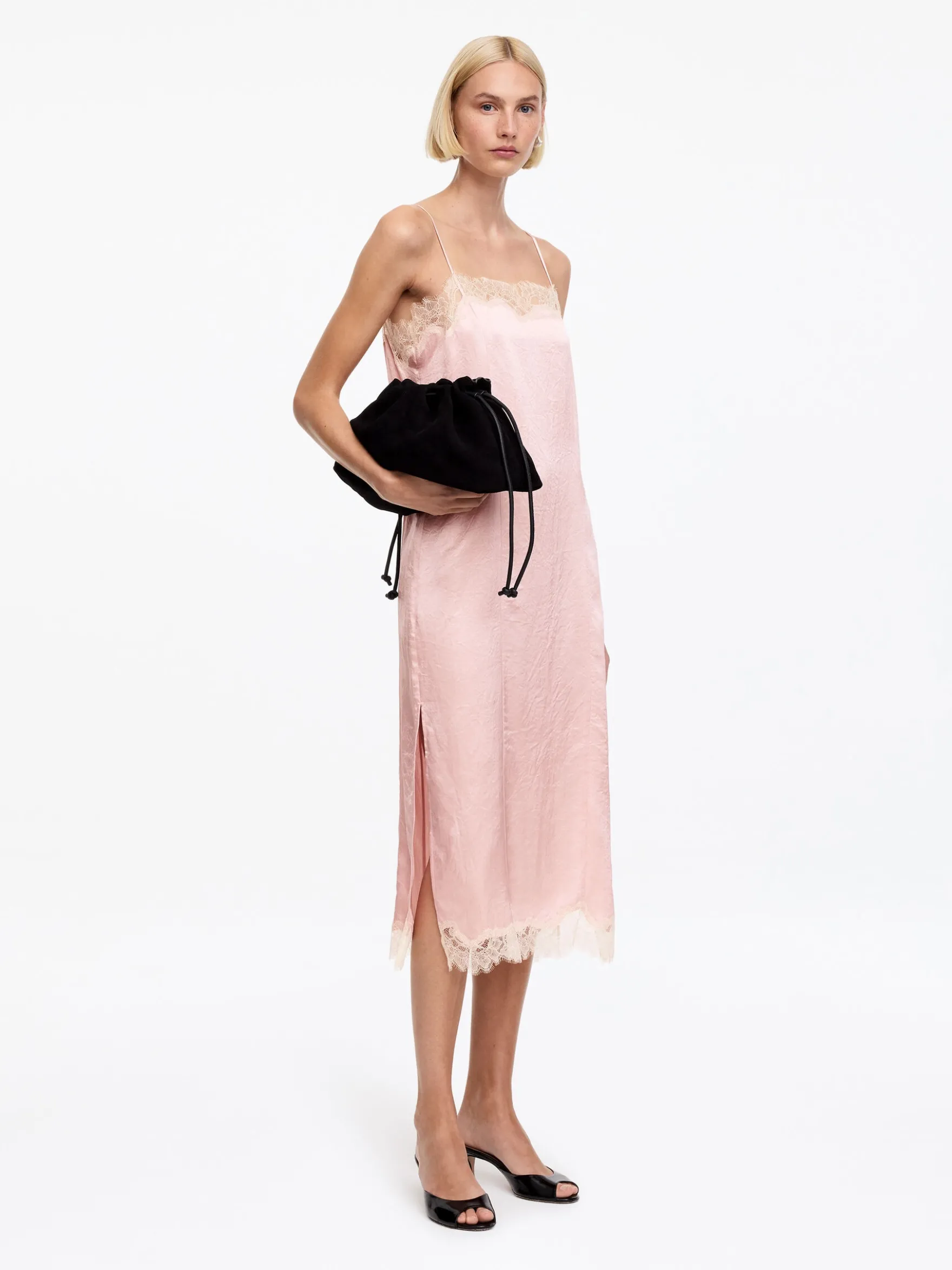 Slipkleid mit Spitze