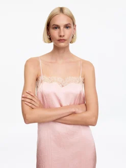 Slipkleid mit Spitze