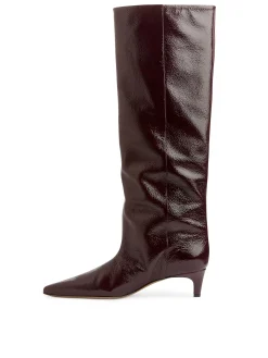 Spitze Boots mit Kitten-Heel-Absatz