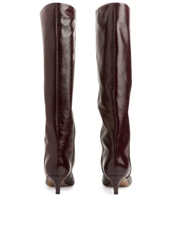 Spitze Boots mit Kitten-Heel-Absatz