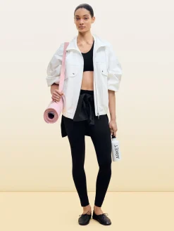Sportlicher Lederballerina