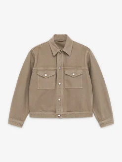 Stückgefärbte Denimjacke