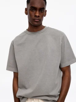 Stückgefärbtes Interlock-T-Shirt