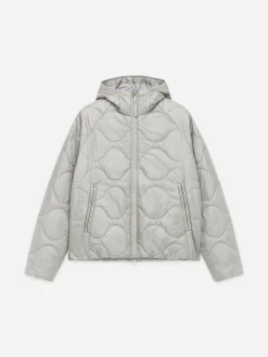 Steppjacke mit Kapuze