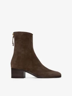 Stiefelette aus Spaltvelours