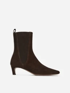 Stiefelette aus Veloursleder