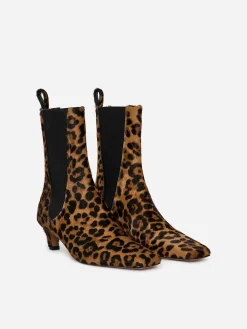 Stiefelette in Ponyhaaroptik
