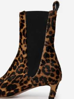 Stiefelette in Ponyhaaroptik