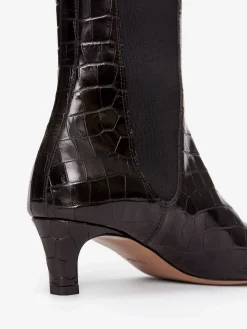 Stiefeletten mit eckiger Zehenpartie