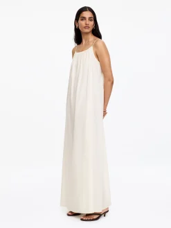 Strandkleid aus Lyocell und Baumwolle