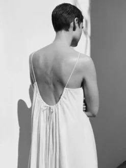 Strandkleid aus Lyocell und Baumwolle