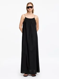 Strandkleid aus Lyocell und Baumwolle