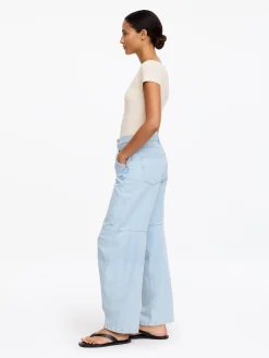 Stretch-T-Shirt mit U-Boot-Ausschnitt