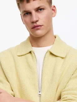 Strickjacke aus Baumwollmischung