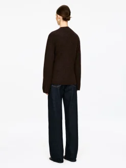 Strickjacke aus einer Alpaka-Wollmischung