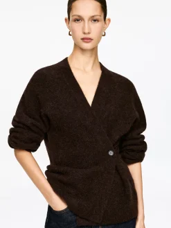 Strickjacke aus einer Alpaka-Wollmischung