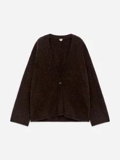 Strickjacke aus einer Alpaka-Wollmischung