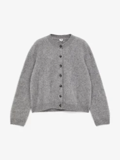 Strickjacke aus reinem, gebürstetem Kaschmir