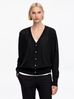 Strickjacke aus Wolle und Lyocell