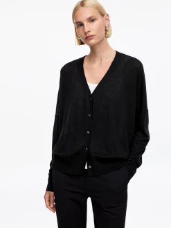 Strickjacke aus Wolle und Lyocell