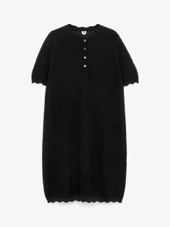 Strickkleid mit Lochmuster