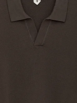 Strukturiertes Polohemd