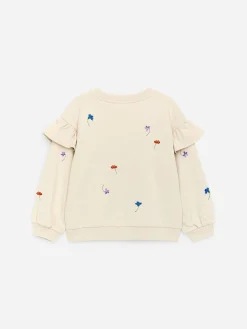 Sweatshirt mit Rüschen