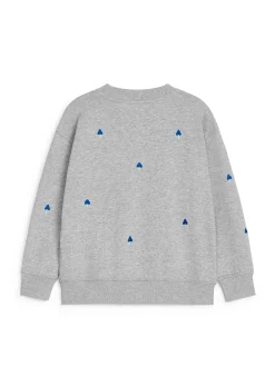 Sweatshirt mit Stickerei