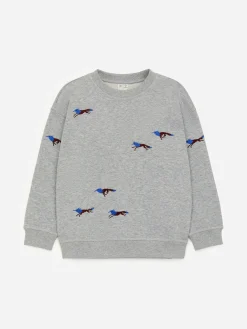 Sweatshirt mit Stickerei