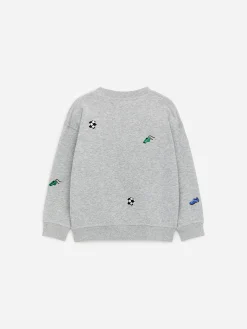 Sweatshirt mit Stickerei