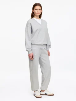 Sweatshirt mit V-Ausschnitt