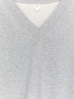 Sweatshirt mit V-Ausschnitt