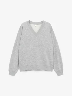 Sweatshirt mit V-Ausschnitt