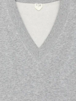 Sweatshirt mit V-Ausschnitt