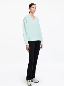 Sweatshirt mit V-Ausschnitt