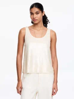 Tanktop mit Pailletten