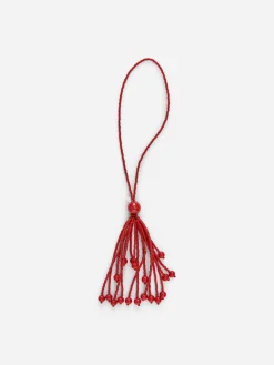 Taschenanhänger mit Perlen