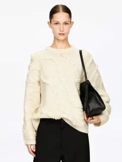 Texturierter Pullover