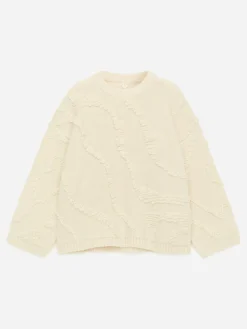Texturierter Pullover
