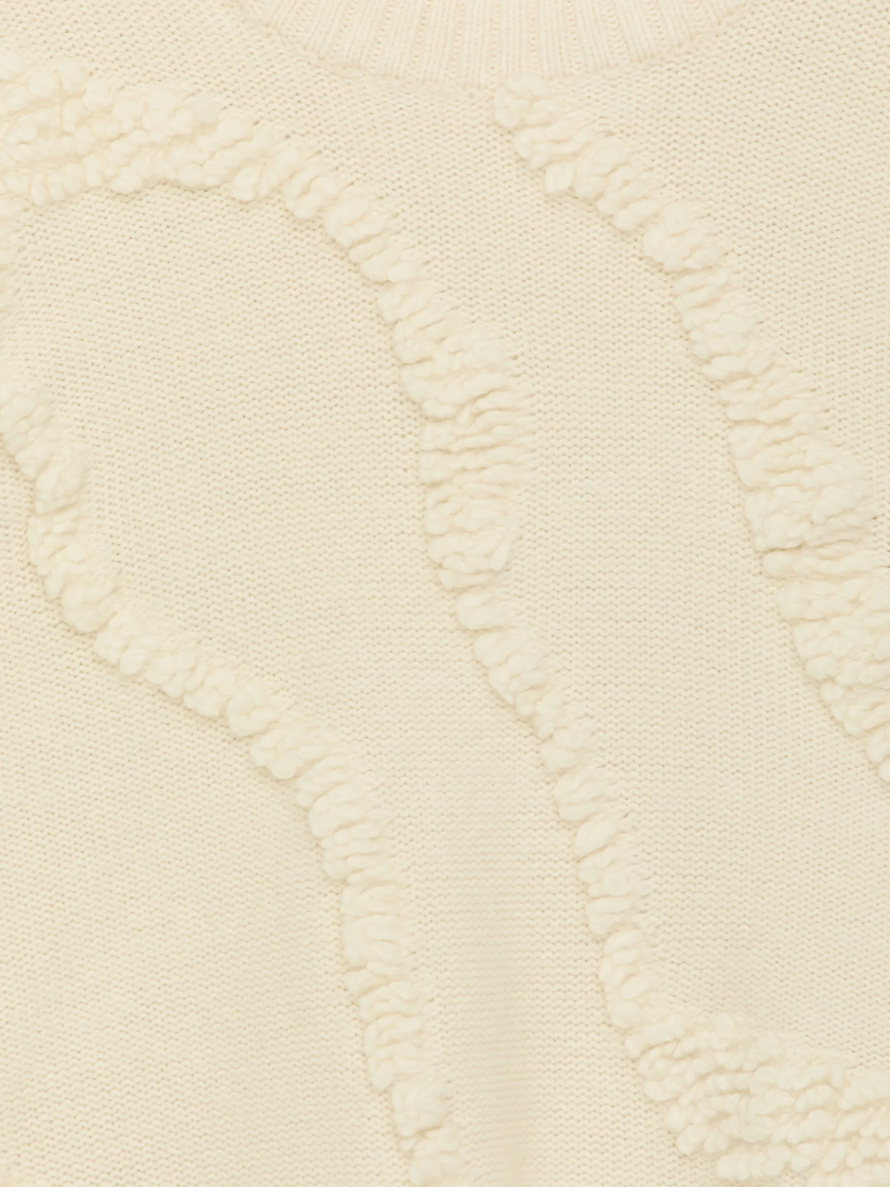 Texturierter Pullover